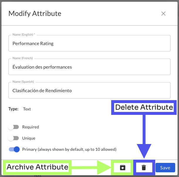 Archive/Delete Attribute